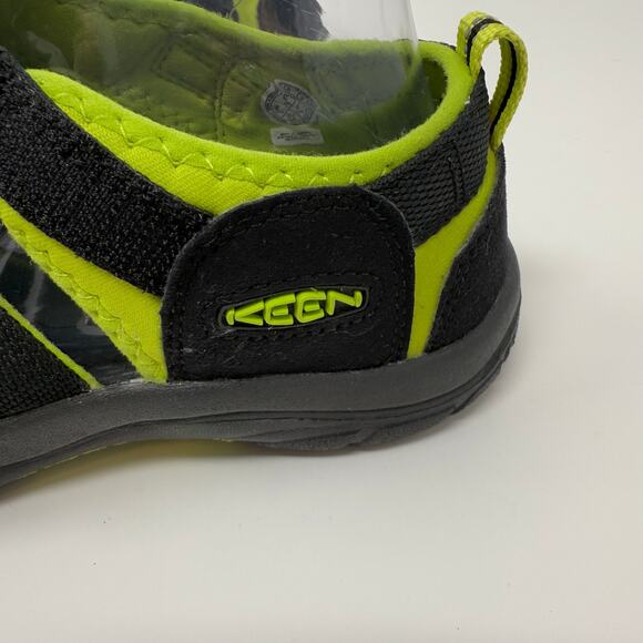 Keen Newport H2 Sandals Big Kids 6 Black Neon Green Hiking Sandals EUC - Picture 7 of 13